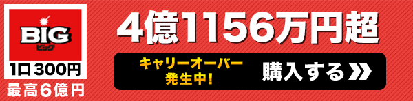 キャリーオーバー発生中 BIG一等配当金総額 4億1156万円超 購入はこちら