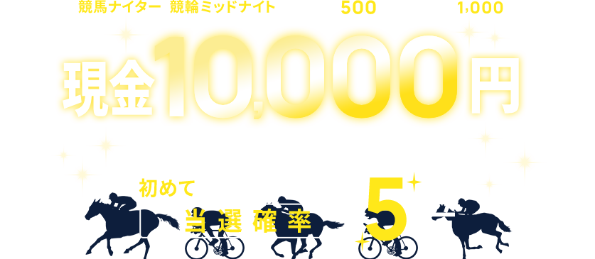 現金10000円がもらえるチャンス！楽天競馬×Kドリームス共同キャンペーン